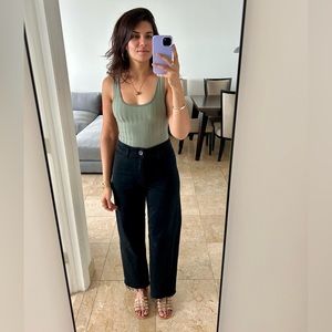 NWOT Jonathan Simkhai Irene Rib Knit Bodysuit (M)